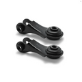 BLOX Racing 90-01 Integra, 89-95 Civic, CRX, Del Sol V2 Billet Rear LCA Poly Bushings - Raw