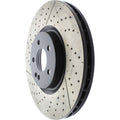 Centric 14-19 Mercedes CLA45 AMG / 14-19 Mercedes GLA45 AMG Slotted & Drilled Frt Sport Brake Rotor