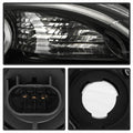 1114 CHRYSLER 200 HALOGEN HEADLIGHT OE BLACK RIGHT