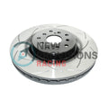 DBA 02-09 Subaru WRX STi 10 Stud Hole Front Slotted Street Series Rotor