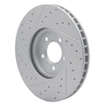 R1 03-05 Jaguar Xj8 Front Left Drilled & Slotted Geoperformance Rotor