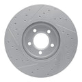 R1 03-05 Jaguar Xj8 Front Left Drilled & Slotted Geoperformance Rotor