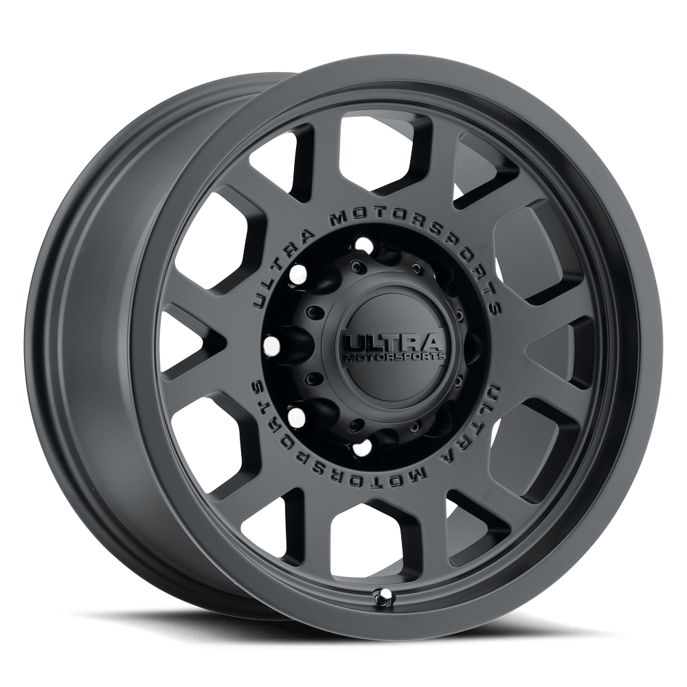 18X9 8-180 +12MM SATIN BLACK WITH S