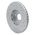 R1 10-13 Suzuki Kizashi Front Left Drilled & Slotted Geo-Carbon Rotor
