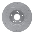 R1 10-13 Suzuki Kizashi Front Left Drilled & Slotted Geo-Carbon Rotor