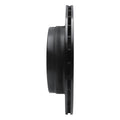 R1 06-16 Buick Lucerne Front Right Drilled & Slotted Black Brake Rotor