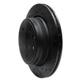 R1 06-16 Buick Lucerne Front Right Drilled & Slotted Black Brake Rotor