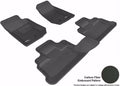 3D MAXpider 2007-2013 Jeep Wrangler JK Unlimited Kagu 1st & 2nd Row Floormats - Black