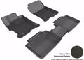 3D MAXpider 2013-2017 Honda Accord Sedan Kagu 1st & 2nd Row Floormats - Black