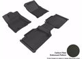 3D MAXpider 2016-2017 Toyota Tacoma Access Cab Kagu 1st & 2nd Row Floormats - Black
