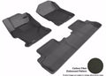 3D MAXpider 2012-2013 Honda Civic Coupe Kagu 1st & 2nd Row Floormats - Black
