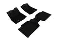 3D MAXpider 2012-2015 Toyota Tacoma Access Cab Kagu 1st & 2nd Row Floormats - Black