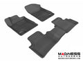 3D MAXpider 2009-2014 Nissan Maxima Kagu 1st & 2nd Row Floormats - Black