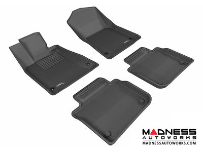 3D MAXpider 2013-2020 Lexus GS/GS Hybrid Kagu 1st & 2nd Row Floormats - Black