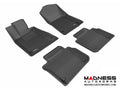 3D MAXpider 2013-2020 Lexus GS/GS Hybrid Kagu 1st & 2nd Row Floormats - Black