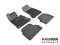 3D MAXpider 2004-2010 BMW 5 Series E60 Kagu 1st & 2nd Row Floormats - Black