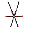 RaceQuip Black FIA CAMLOCK 6pt 2in Pull Up Lap FHR