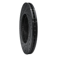 R1 07-20 Acura MDX Front Right Drilled & Slotted Black Brake Rotor
