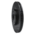 R1 07-20 Acura MDX Front Right Drilled & Slotted Black Brake Rotor