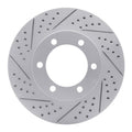 DFC 00-07 Toyota Sequoia Front Left Drilled & Slotted Geoperformance Rotor