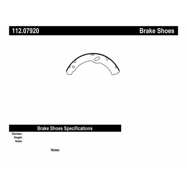 Drum Brake Shoe Set: 1988-1997 Chevrolet/Gmc Truck 40 400 4000 Series