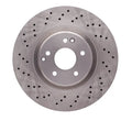 R1 03-11 Mercedes-Benz C230 Front Drilled Black Brake Rotor