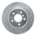 R1 00-06 BMW X5 Front Left Drilled Black Brake Rotor