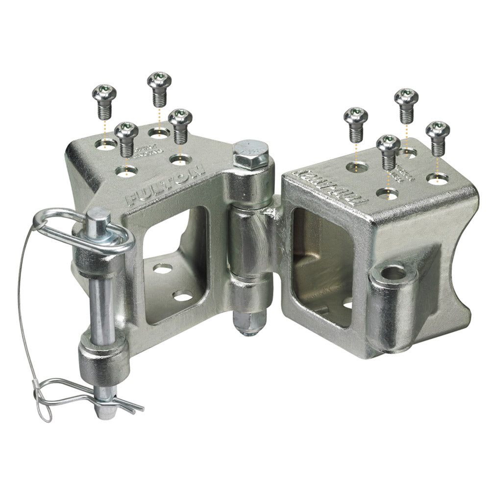 COUPLER ACCESSORY FOLDAWAY BOLT ON HINGE KIT 3IN X 3IN TRAILER BEAM