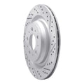 R1 17-25 Tesla Model Y Rear Right Drilled & Slotted Geoperformance Rotor