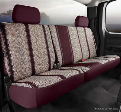 0713 SILVERADO/SIERRA TR SEAT COVER WINE REAR SPLIT 60/40