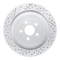 DFC 19-24 Ford Edge Rear Left Drilled & Slotted Geoperformance Rotor