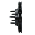 R1 95-97 Ford Ranger Front Left Slotted Black Brake Rotor