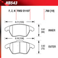 Hawk HP+ Street Brake Pads