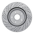 R1 19-26 Acura Rdx Front Right Drilled & Slotted Geoperformance Rotor