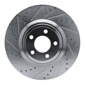 DFC 20-25 Ford Explorer Front Left Drilled & Slotted Silver Brake Rotor