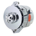 ALT GM 12SI CHROME 100A 1V PULLEY BAFFLE & CONE 1 OR 3 WIRE