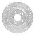 R1 06-14 Honda Ridgeline Front Right Drilled & Slotted Geoperformance Rotor