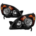 xTune 05-06 Honda CR-V Halogen OEM Headlights - Black (HD-JH-HCRV05-AM-BK)