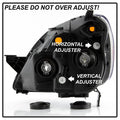 xTune 05-06 Honda CR-V Halogen OEM Headlights - Black (HD-JH-HCRV05-AM-BK)
