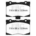 EBC 05-08 Acura RL 3.5 Greenstuff Front Brake Pads