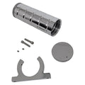Granatelli Universal Aluminum Remote Power Steering Reservoir - Satin (Incl Mounting Clamp)