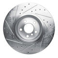 R1 18-22 BMW 330e Hybrid Plug-in RWD Front Left Drilled Black Brake Rotor
