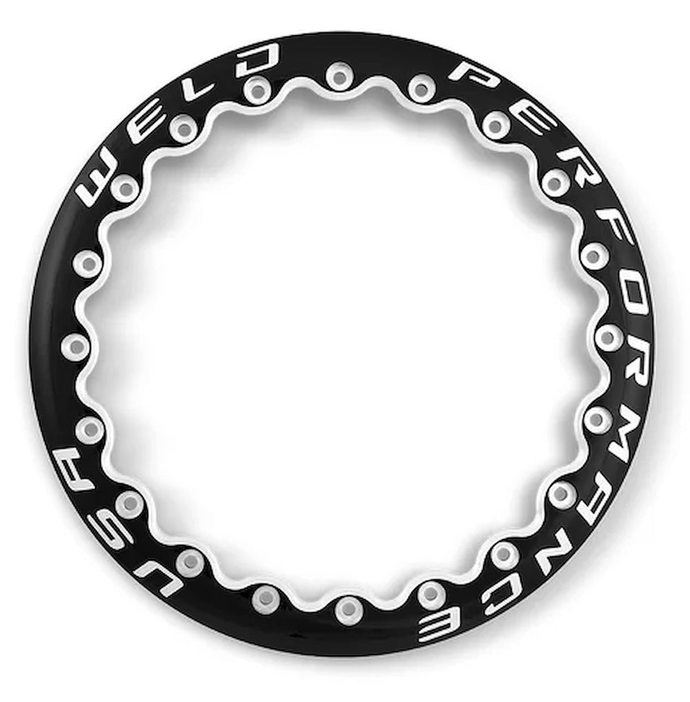 Weld Perf 18in Beadlock Ring A / Gloss BLK MIL