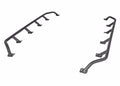 Go Rhino SRM300 Dual Rail Kit (For 60x40in. Rack) - Tex. Blk (Rails ONLY - Req. Platform)