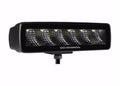 Go Rhino Xplor Blackout Series Sixline LED Flood Light Kit (Surface/Threaded Stud Mnt) - Blk (Pair)
