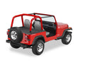 ~(8 lbs. 40X13X2)~ Duster Deck Cover Black Denim Jeep 92-95 Wrangler; With factory hardtop removed; includes BeltRail channels