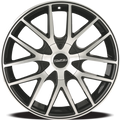 ~(27 lbs. 18X18X8)~ TR60 (3260) BLACK/MACHINED FACE/BLACK RING 16X7 4-100/4-114.3 42MM 67.1MM