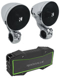 PSM 3 (76mm) POWERSPORTS WEATHER PROOF ENCLOSED MINI SYSTEM; CHROME; 4-OHM RoHS COMPLIANT