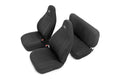 ~(11.8 lbs. 27X20X8)~ Jeep Neoprene Seat Cover Set Black [97-02 Wrangler TJ]