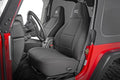 ~(11.8 lbs. 27X20X8)~ Jeep Neoprene Seat Cover Set Black [97-02 Wrangler TJ]